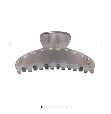 [Extremely Good Condition] ALEXANDRE DE PARIS Hair Clip M Gray