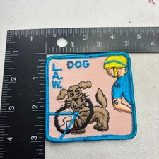 Vtg LAW League of American Wheelmen DOG CRASHED BIKE Patch Bicycle Biking 20Z9