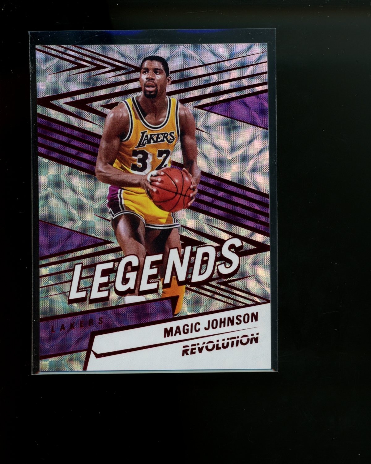 2024-25 Panini Revolution Red Scope Legends #155 Magic Johnson #d 117/135