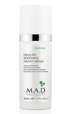 M.A.D Skincare Delicate Soothing Night Cream 50G/1.7FL.OZ EXP 2027  NIB