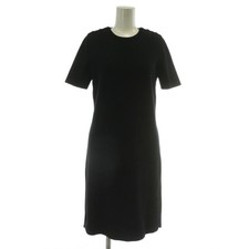 Gucci Dress Short Sleeve Knee Length Logo XS Black