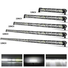 10"20"30"40"50"Slim LED Light Bar Spot Flood Combo Work Offroad SUV Driving ATV