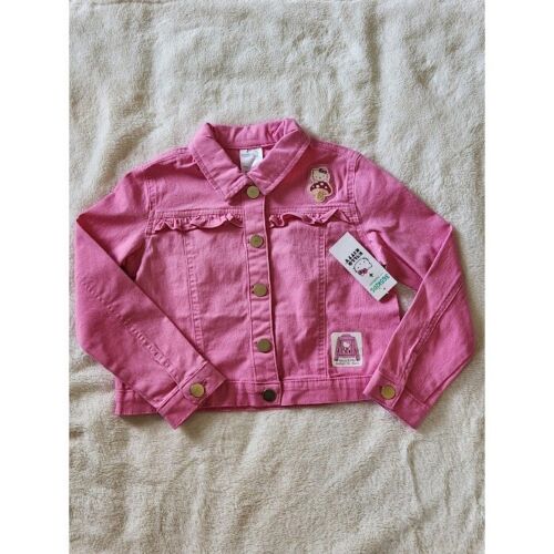 NWT jacket HELLO KITTY Snap up Girls size 7 Pink