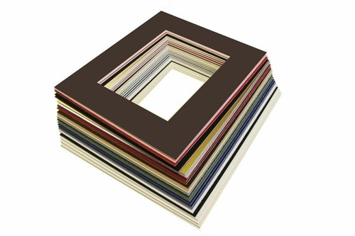 50x50cm Bild/Foto abgeschrägte Kantenhalterung mit 30x30cm Blende - viele Farben - Bild 18 von 24