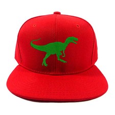 Kid's Favorite Dinosaur Tyrannosaurus Baseball Cap Hat Snapback Red Cap Hat