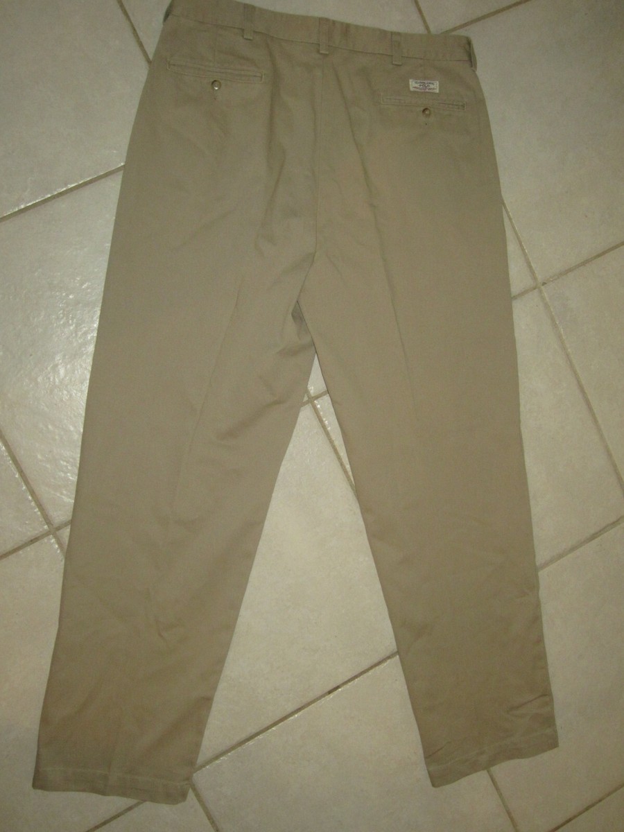 MENS POLO RALPH LAUREN KHAKI PANTS WILL FIT 34X33 (TAG 36X32