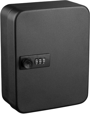 20 Key Cabinet with Combination Lock and 20 Key Tags,Key Box Safe Cabinet Wall 