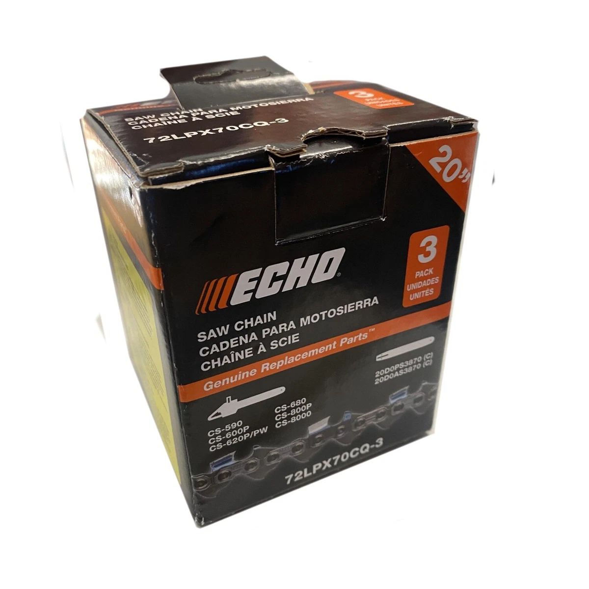Echo 72LPX70CQ Chain 3 Pack Fits 20
