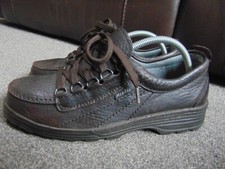 Ladies LOMER Brown Italian Leather MER-TEX Waterproof Walking Shoes Size UK 6.5