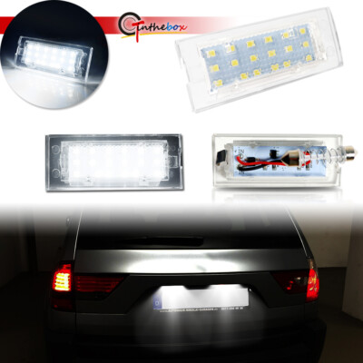 CAN-bus White LED License Plate Lights Bulbs For BMW 2005-2009 X3, 2001-2006 X5