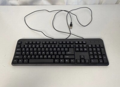 iMicro 104-Key Wired USB English Keyboard Black KB-US0803 - 6 Foot Cord Open Box