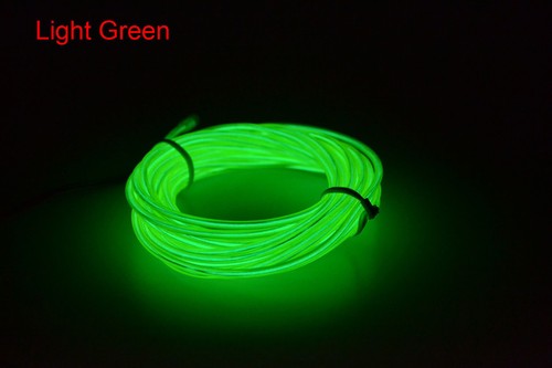 LED Light Glow Neon EL Wire Flexible String Strip Rope Tube + Controller RML0017 - Picture 11 of 18