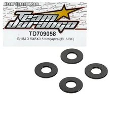 3.5x8x0.5mm Universal RC Car Truck Buggy Boat Aluminum Black Shim DEX210 DEX410