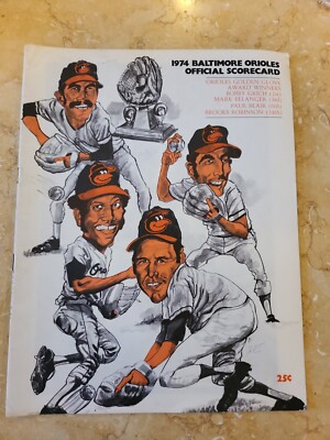 1974 Orioles Official program and scorecard | eBay