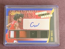 Coby White 2019-20 Absolute Memorabilia Tools of the Trade 4 Swatch Auto RC /25