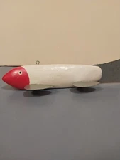 11 inch hand made fish decoy for spearing signed by maker