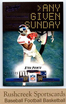 2021 Prestige #AGS-PB Plaxico Burress Any Given Sunday Xtra Points Purple /149