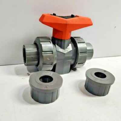 GF PIPING SYSTEMS PVC Kugelhahn Union, Innengewinde (FNPT) 1/2 in, 3-teilig