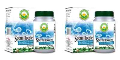 2x Basic Ayurveda Sperm Booster Tablette (40tab) 100% Kräuter Ayurveda