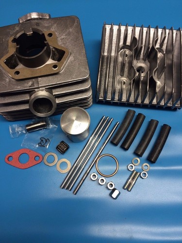 Ricambi Motocicli Kit Cilindro Pistone 50cc Per Simson S51, KR51/2 Schwalbe, SR50 - 4 Canali, 38mm Cilindro 4 Canali - Foto 9