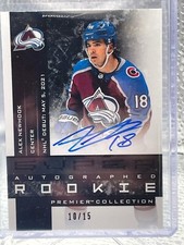 Alex Newhook Autographed Rookie PREMIER Collection /15