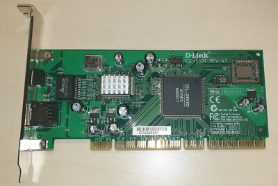 D-Link DGE-550T, Gigabit Ethernet Server Card, PCI Bus, 64/32 Bit Adapter