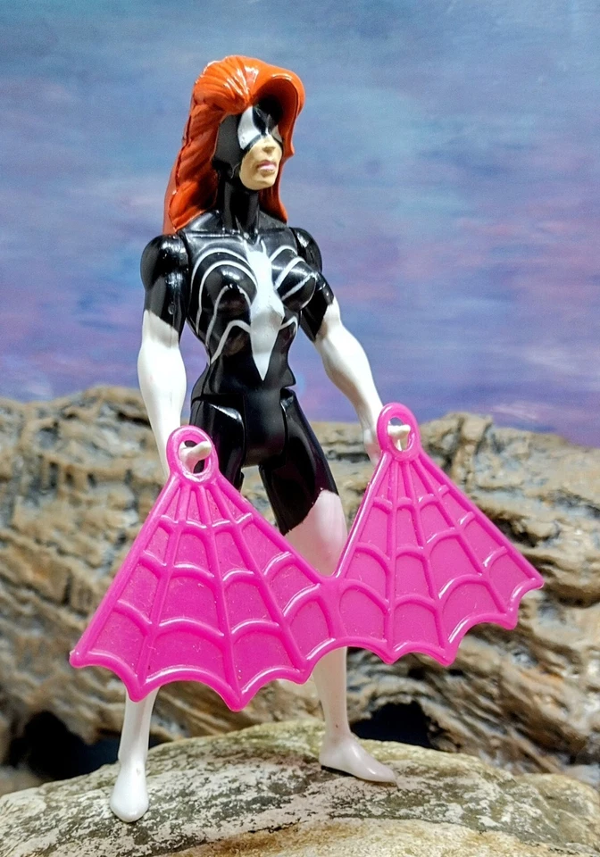 Toybiz 1994 Marvel Salón de la Fama🔥SHE-FORCE SPIDER-WOMAN🔥Completo Foto 4 de 4