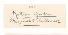 Katharine Goodson-Hinton Signed Birthday Page 1920s / Autographed Pianist