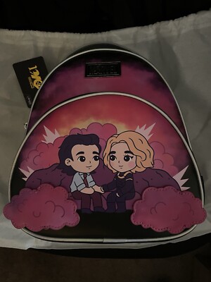 Marvel Pink and Purple Loki Backpack Marvel Studios - Loki & Sylvie Love BioWorld Mini Backpack  main image 4