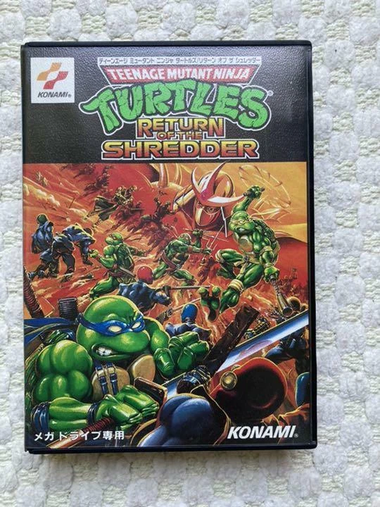 KONAMI TMNT TURTLES RETURN OF THE SHREDDER T-95013 Sega Mega Drive Japan Ver.