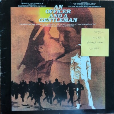An Officer & A Gentleman Original Soundtrack Vinyl Record VG+/G+ ISTA 3 1982