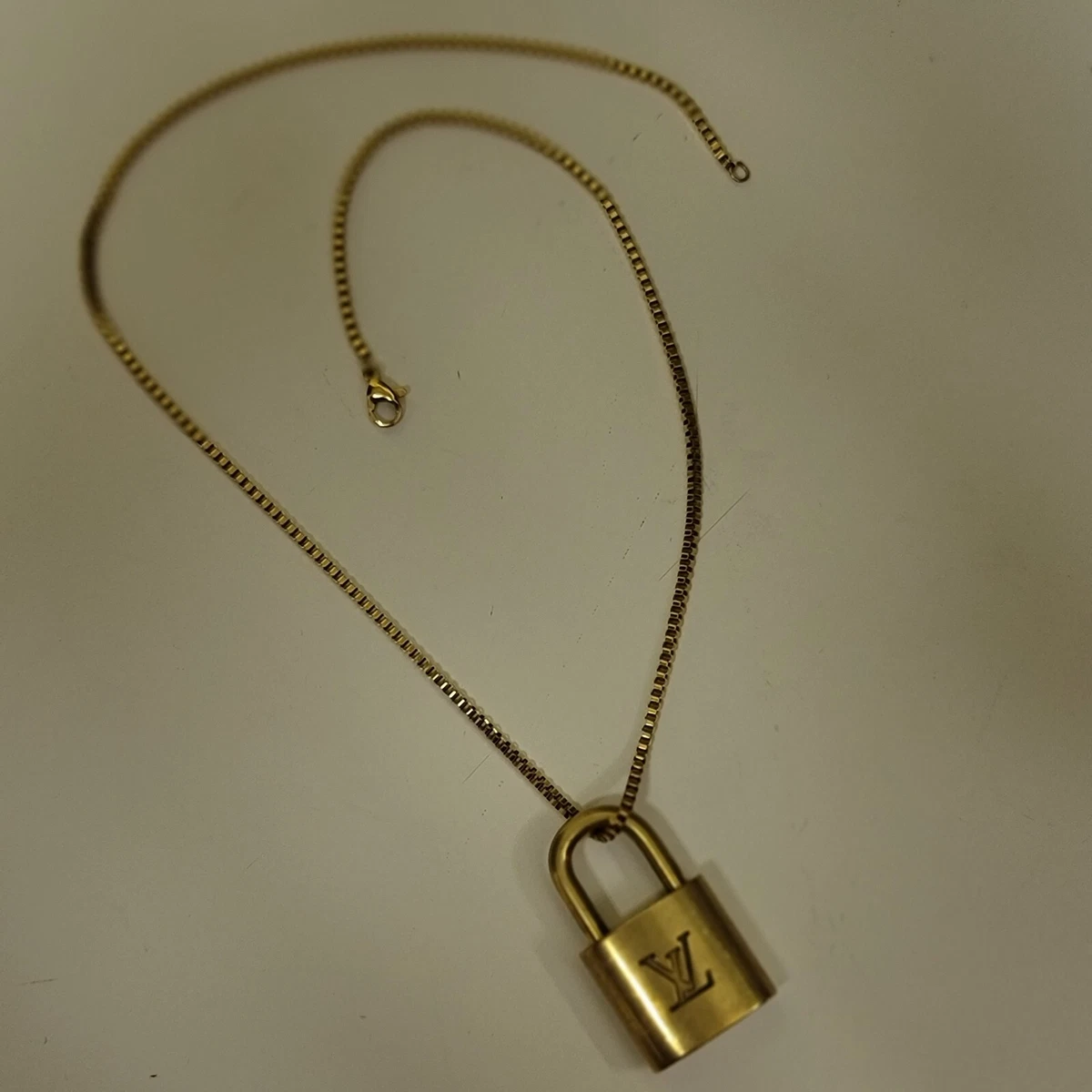 LV lock necklace #323 (no key)