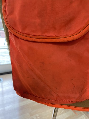 Ideal Orange Brown Work Safety Hunting Vest Size Medium 38-40 - Picture 5 of 8