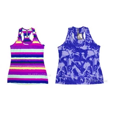 NEW Lukka Women Printed Active Wear Workout Running Racer Back Tank Top $45