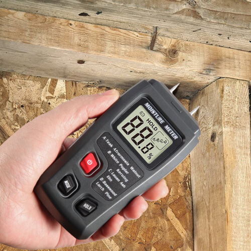 Misuratore di umidità legno LCD digitale 0-99,9% tester igrometro umidità test - Foto 10 di 17