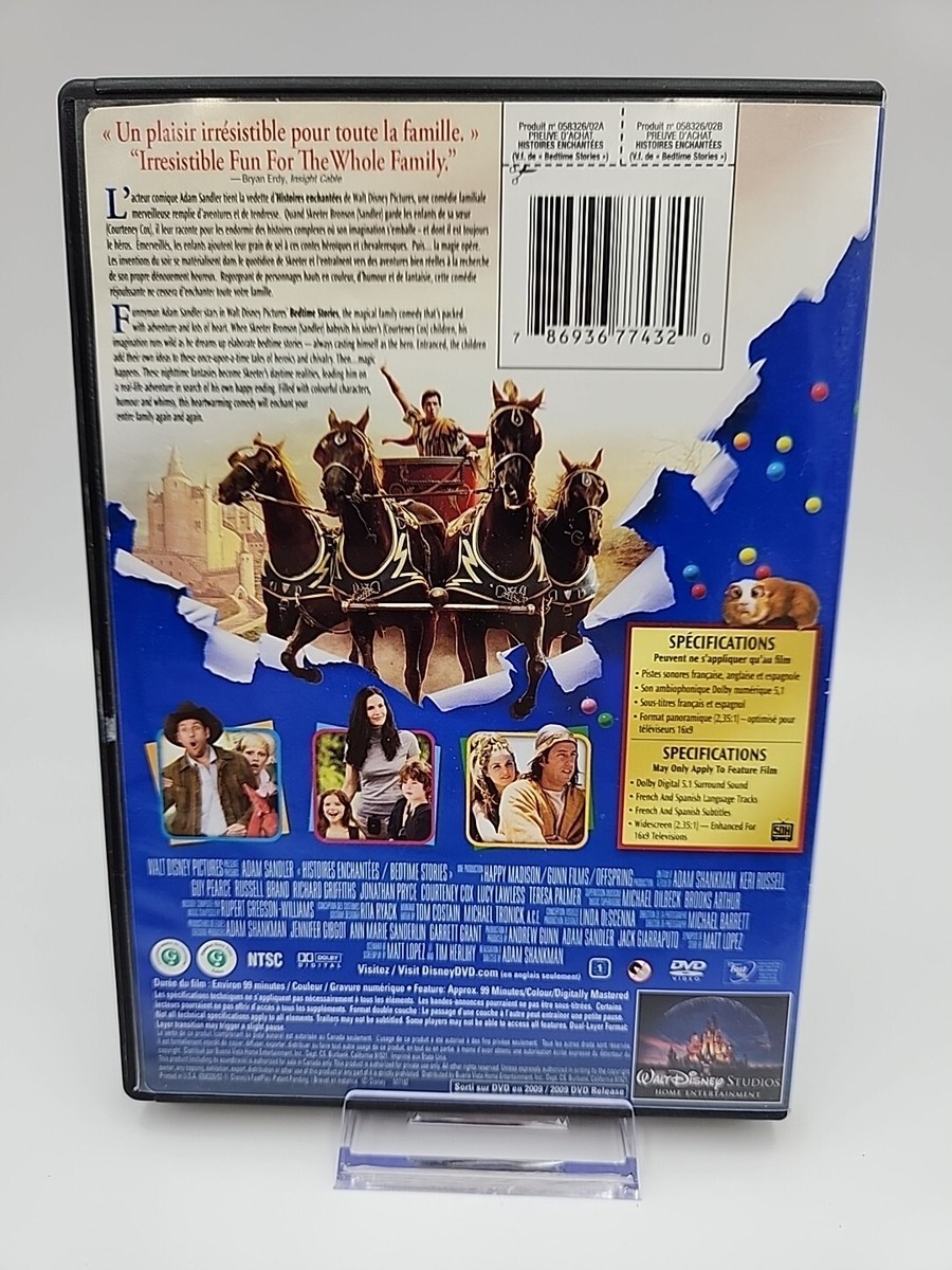 Bedtime Stories (DVD, 2009, Bilingual) Adam Sandler 786936774320| eBay