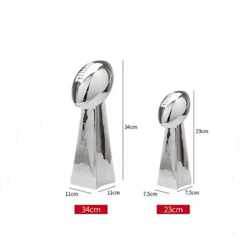 23/34 cm Copa Americana Fan Vince Lombardi Trofeo Réplica Resina Super Bowl Foto 3 de 4
