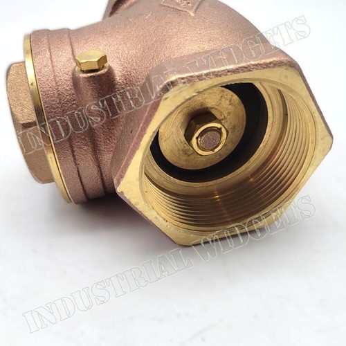 Smith Cooper 2" Brass Swing Check Valve - FIP X FIP Fitting 200 PSI WOG - Picture 3 of 7