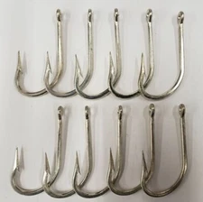 10 Mustad 7754DT-10 Size 10/0 Saltwater Big Game Bay King Duratin 2X Hooks BULK