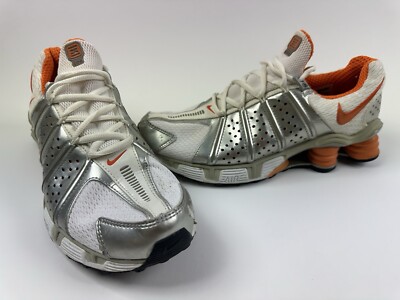 NIKE SHOX Cog 2005 Y2K Training Shoes Silver Orange Womens  display picture 2