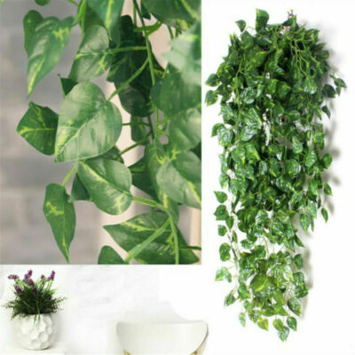 2PCS Artificial Ivy Leaf Plants Vine Hanging Garland Home Gardern Decor