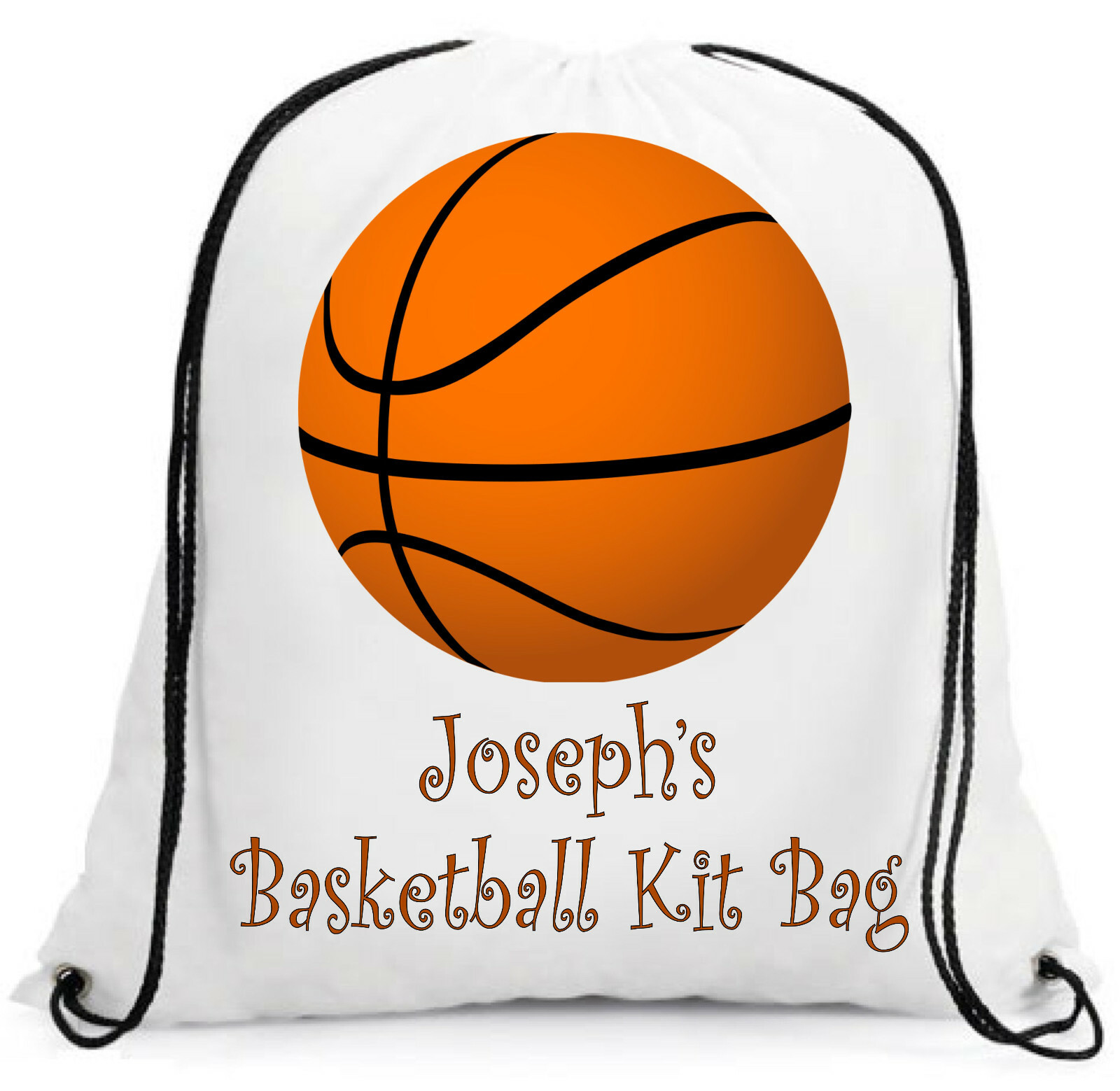 Personalised Boy's Basketball Kit Bag Gym Bag Football Rugby add a Name