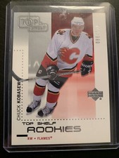 2002-03 UD Upper Deck Top Shelf Rookies Chuck Kobasew RC /980 #125 Flames Card