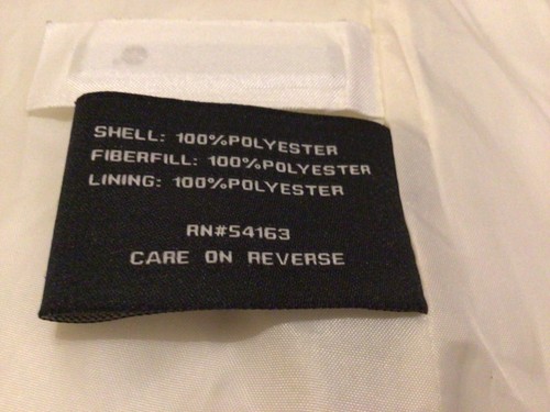 Colebrook Striped Puffer Vest Sz S Black / Off white /Cream Color - Picture 5 of 6