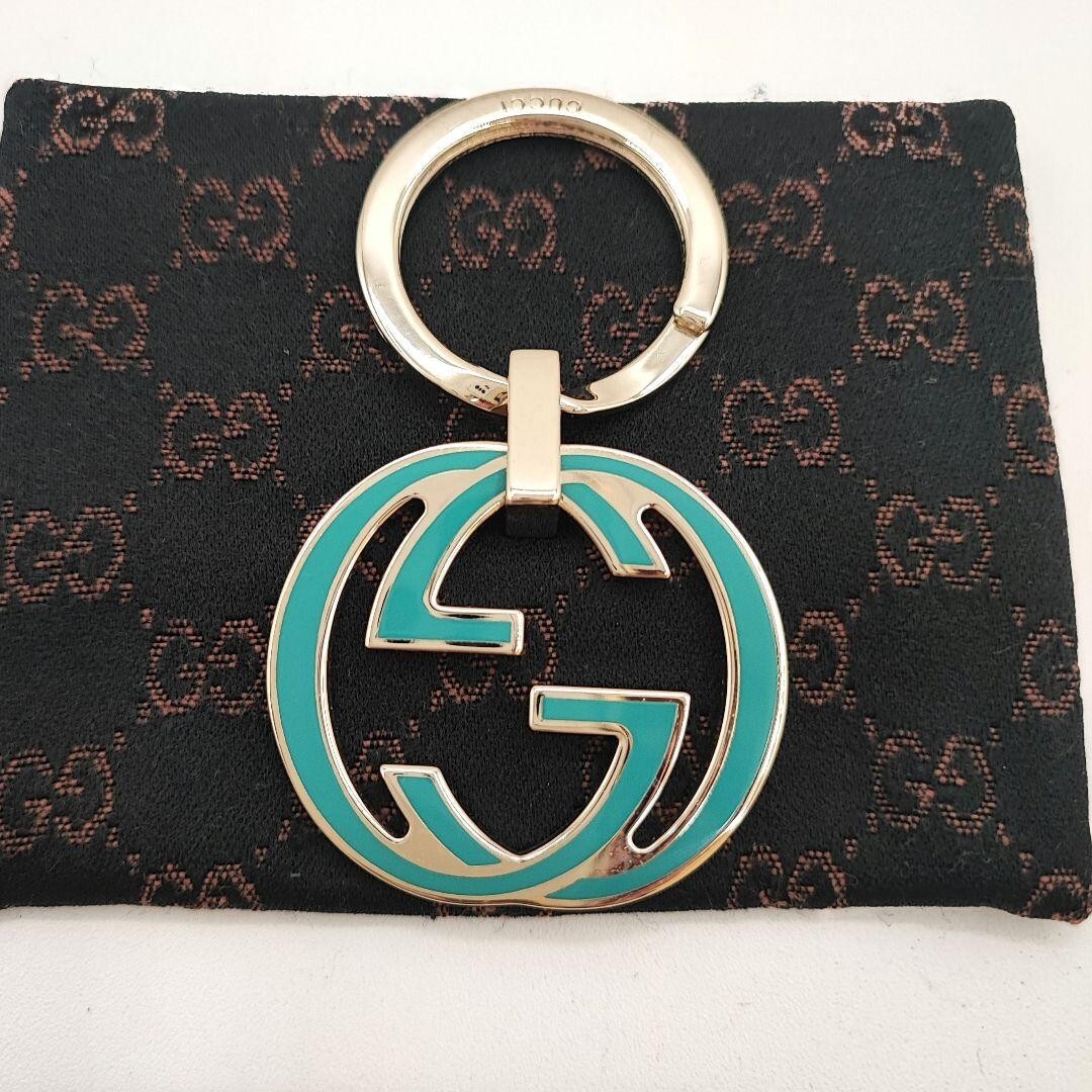 GUCCI Key holder Key ring Key chain Bag charm AUTH Vintage Rare Green