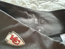 Nike Dri Fit Kansas City Chiefs Leggings / Pants / Joggers Grey Yard Line Size S