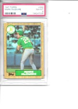 1987 Topps Baseball Mark McGwire #366 PSA-8 NM-MT.