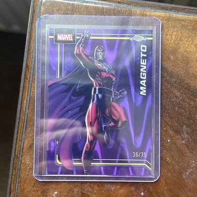 2026 Topps Chrome Marvel Comics Magneto Purple Shimmer Refractor /75