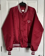 Vintage Murrells inlet, SC Harley Davidson Dealer Red Bomber Jacket Size XL