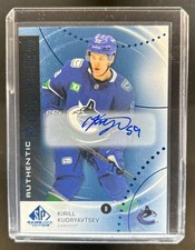 2025-26 SP Game Used Kirill Kudryavtsev Authentic Rookies Blue Auto RC #AR-KK
